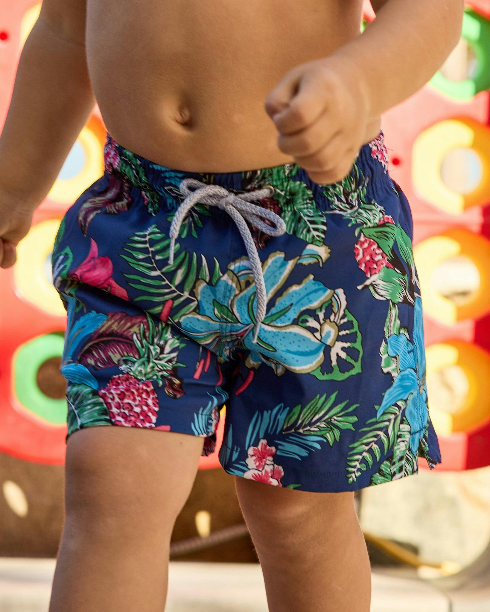 The Flower Hour - Boys Swim Trunks UPF 50+