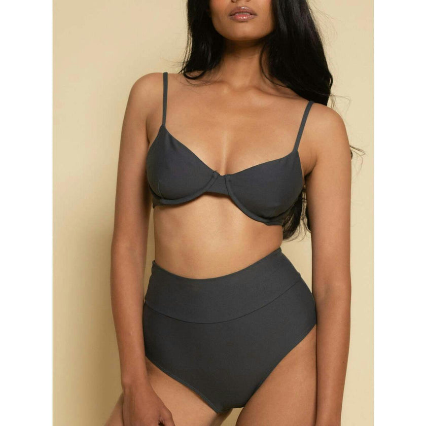 Added Coverage High Rise Bikini Bottom