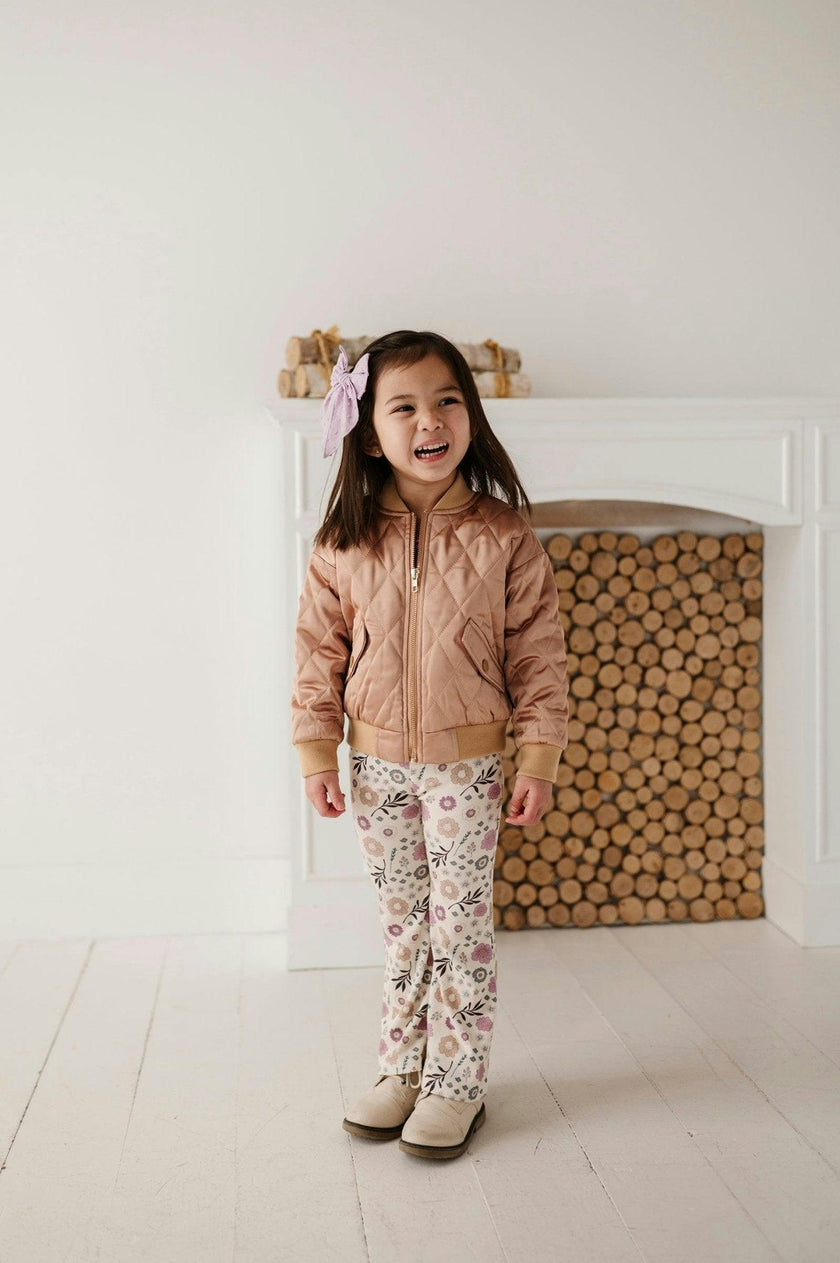 Girls Bomber Jacket in Desert