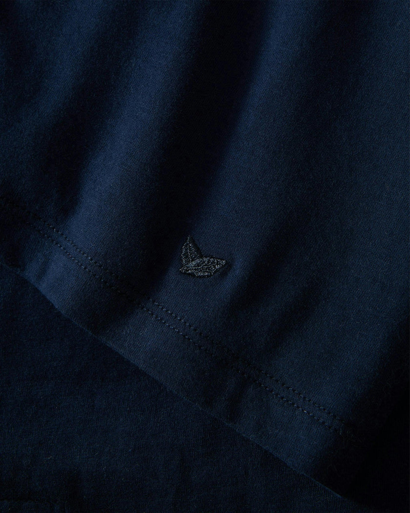 Women's Pima Essential Crew Neck Tee in Navy