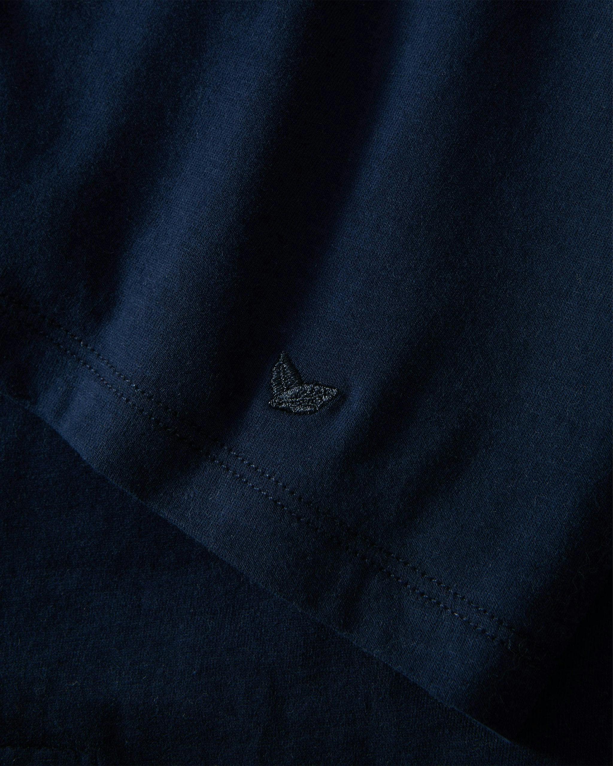 Women's Pima Essential Crew Neck Tee in Navy