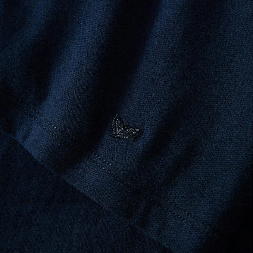 Women's Pima Essential Crew Neck Tee in Navy
