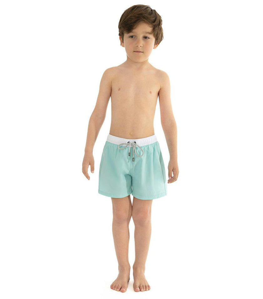 boys swim shorts aqua