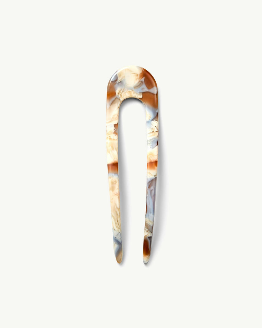 French Hair Pin in Blue Roma