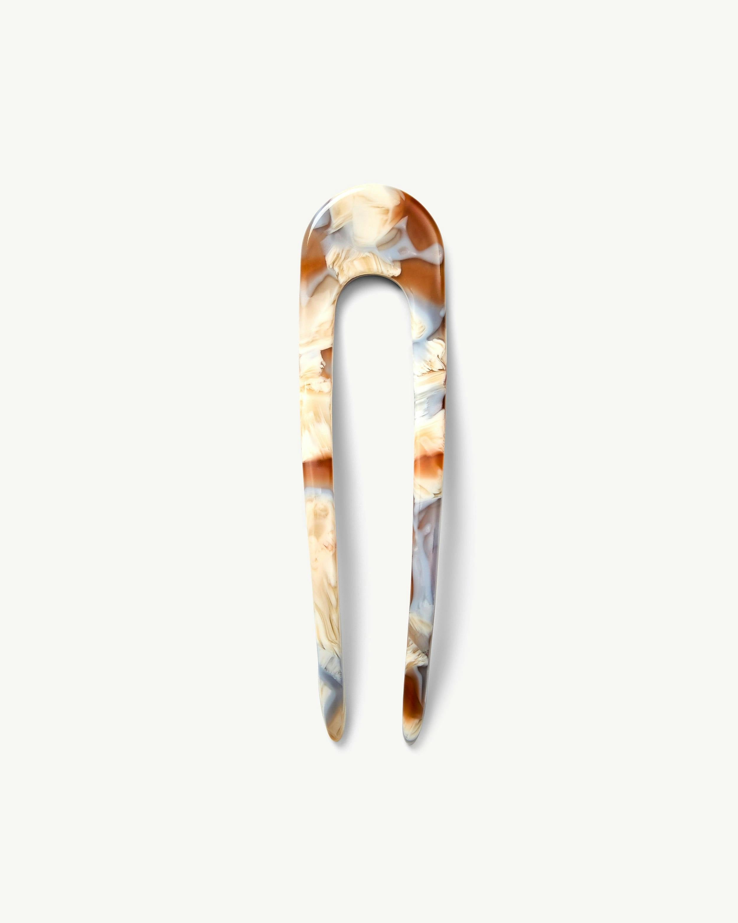 French Hair Pin in Blue Roma