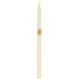 Mixed Gold Star Taper Candles