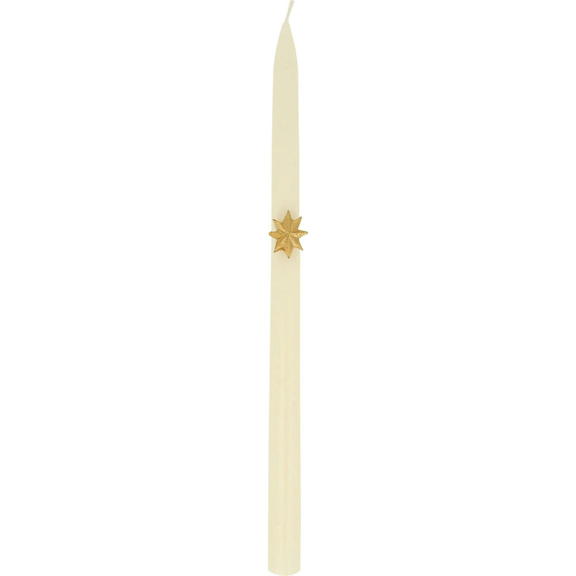 Mixed Gold Star Taper Candles