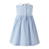 Blue Stripe Smocked Dress and Bloomers