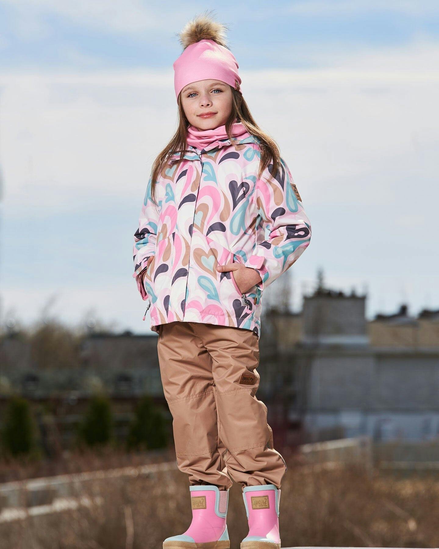 3-In-1 Mid-Season Outerwear Set With Jacket, Beige