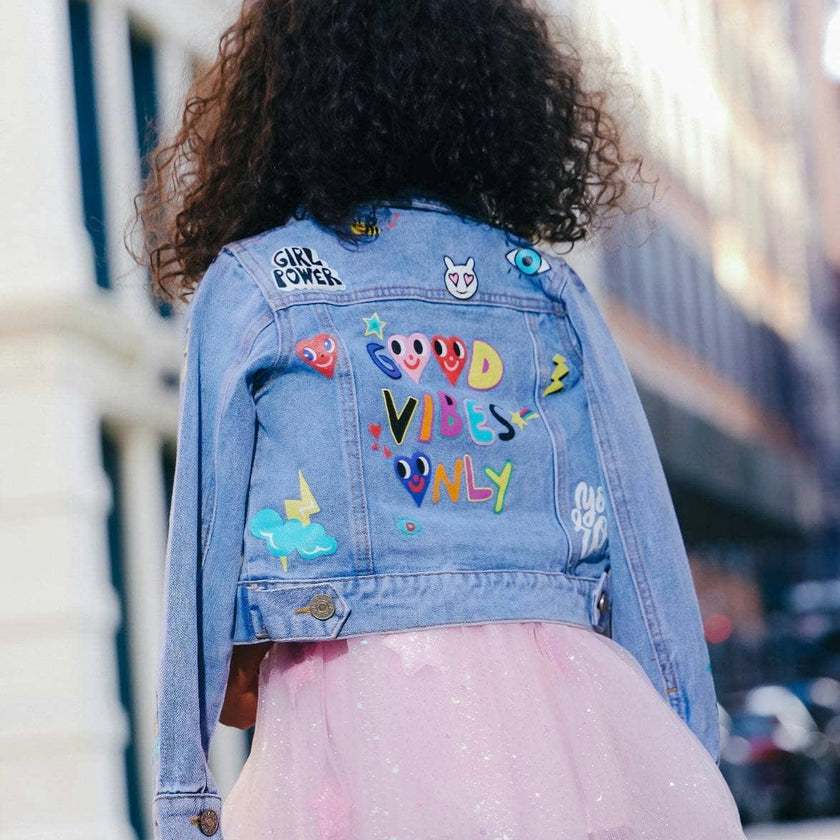 You Rock Painted Denim Jacket
