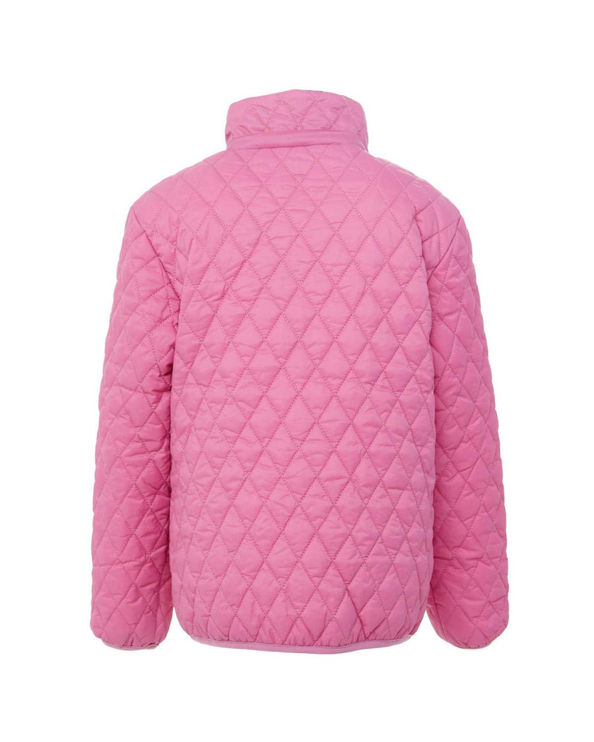Women's Rose Pink Quilted Puffer Jacket