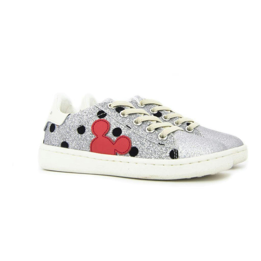 Silver Polka Dot Mickey Shoes