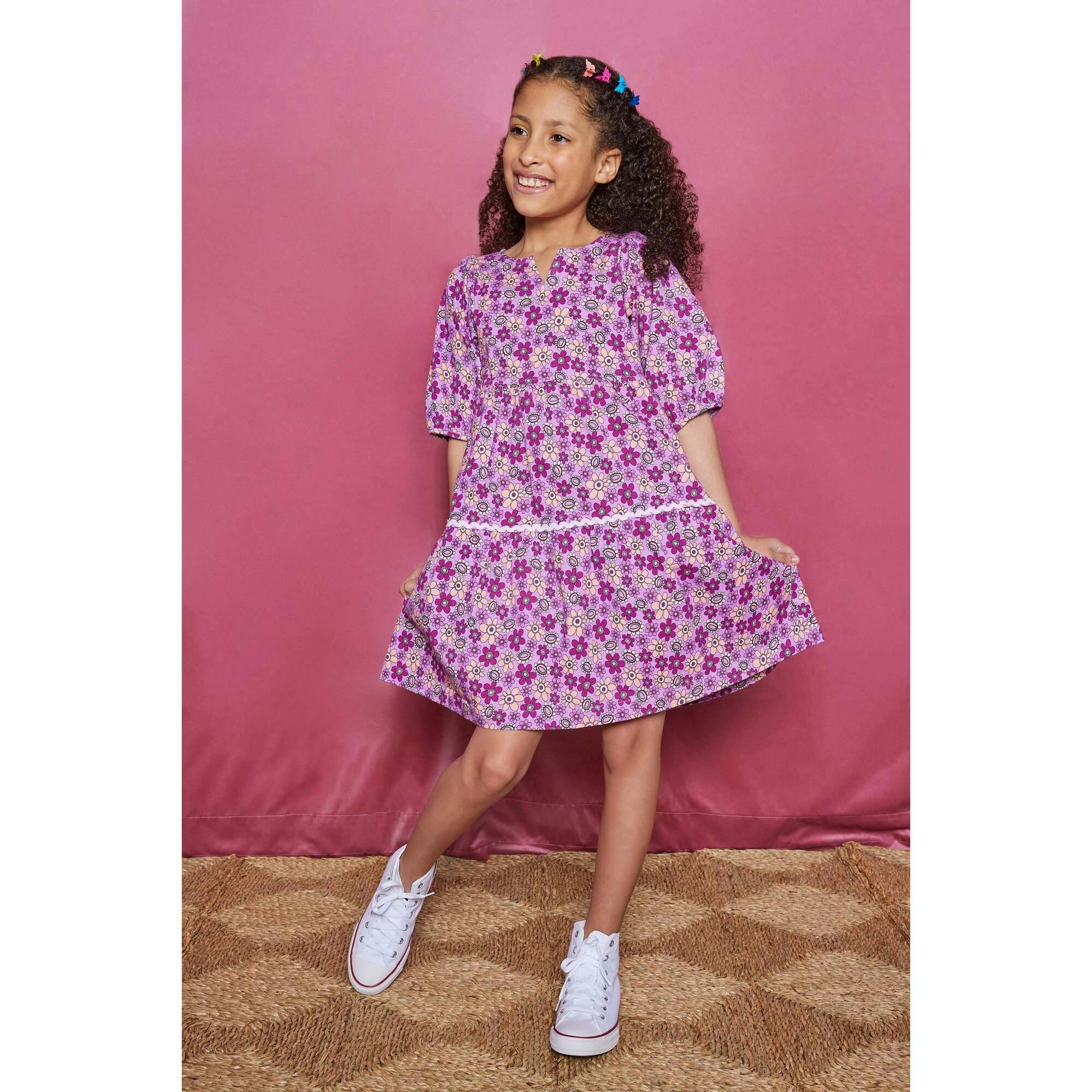 Madaket Ric Rac Bottom Short Sleeve Tiered Dress