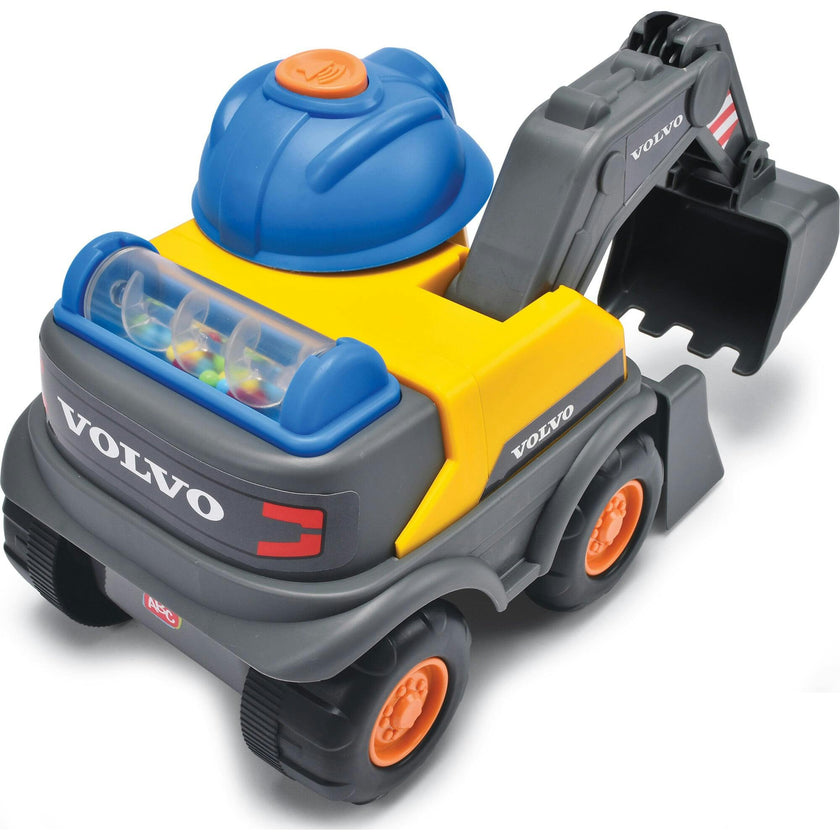 Dickie Toys: ABC Volvo Danny Digger - Yellow & Blue - Light Up & 5 Sounds