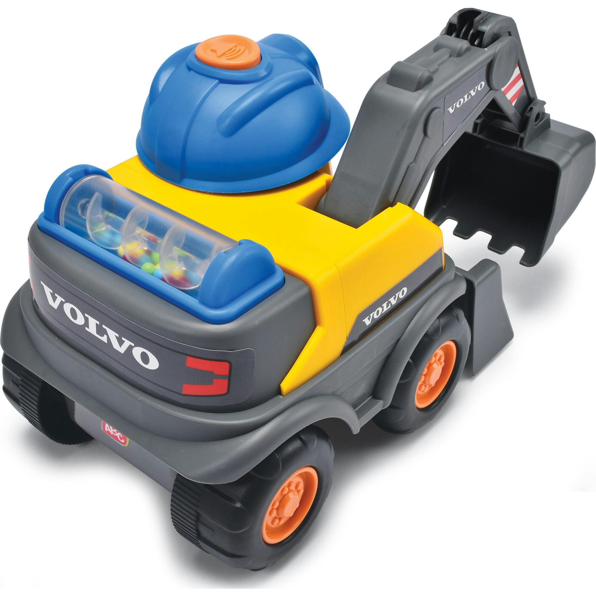 Dickie Toys: ABC Volvo Danny Digger - Yellow & Blue - Light Up & 5 Sounds