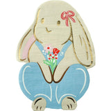 Bunnies In The Garden Overalls Large Napkins