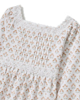 Girl's Twill Long Sleeve Juliette Nightgown in Estate Garden