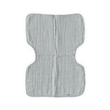 Cotton Muslin Burp Cloth - Grey Stripe