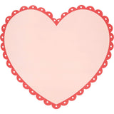 Scalloped Heart Paper Placemats