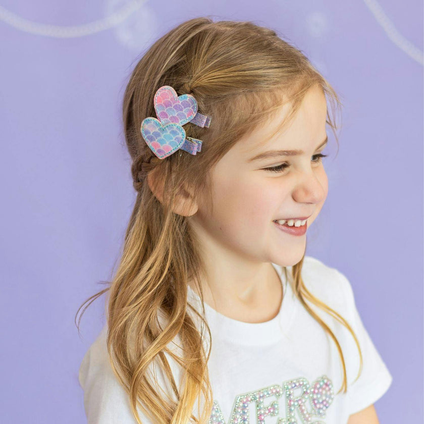 Mermaid Heart Clip Set