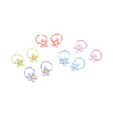 Flower Elastic Hair Tie Set
