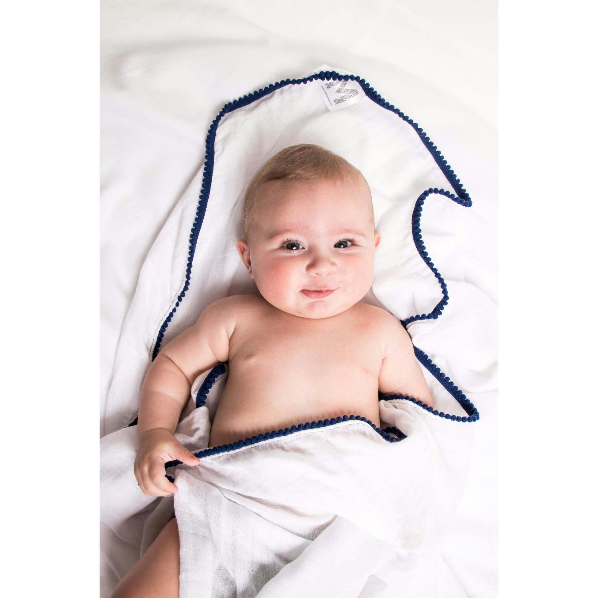 Bamboo Pom Pom Swaddle