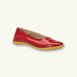 Bare Ballet Flat | Red Leather