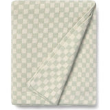 Knitted Blanket Tiles Blue Sage
