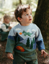 Dragon Mountain Jumper Dragon Jacquard
