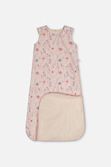 Organic Cotton Sleep Sack Pink Printed Flowers