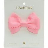 Grosgrain Scalloped Bow Hair Clip