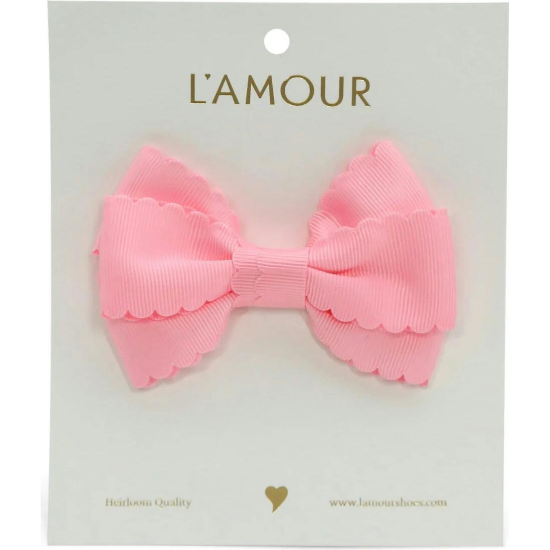 Grosgrain Scalloped Bow Hair Clip