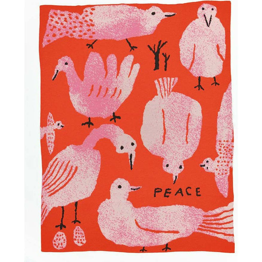 Peace Knit Blanket