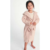 Fuzzy Waist Tie Hooded Robe