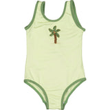 Palm Swimsuit in Pale Green