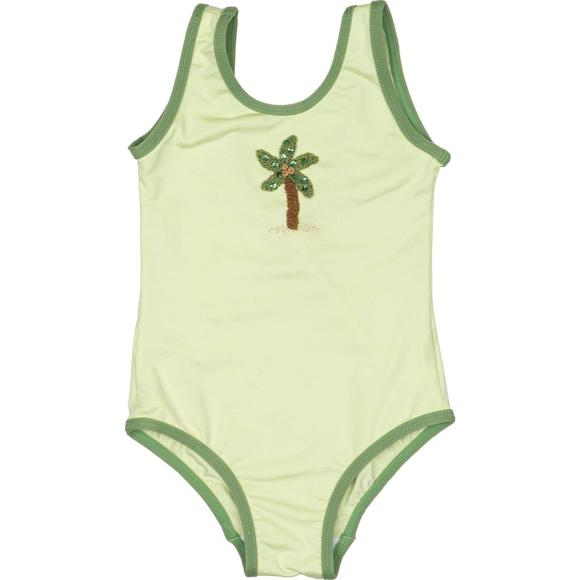 Palm Swimsuit in Pale Green