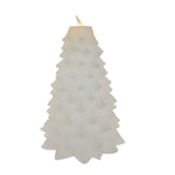Kurt Adler 9-Inch Battery Operated White Christmas Tree Candle with LED Flicker Flame