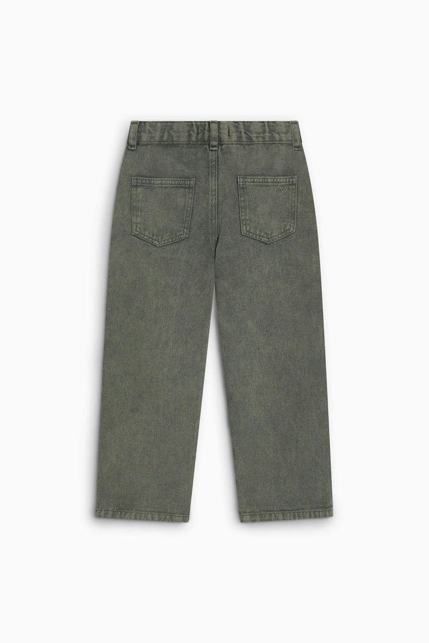 TNS Denim Baggy Pant Tea Leaf