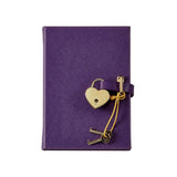 Heart Lock Leather Diary