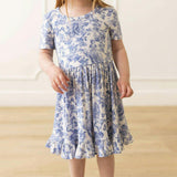 Briar Short Sleeve Ruffled Twirl Dress