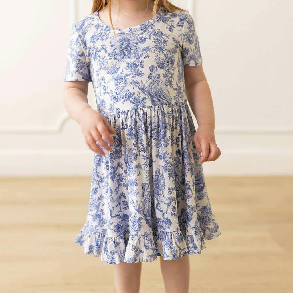 Briar Short Sleeve Ruffled Twirl Dress