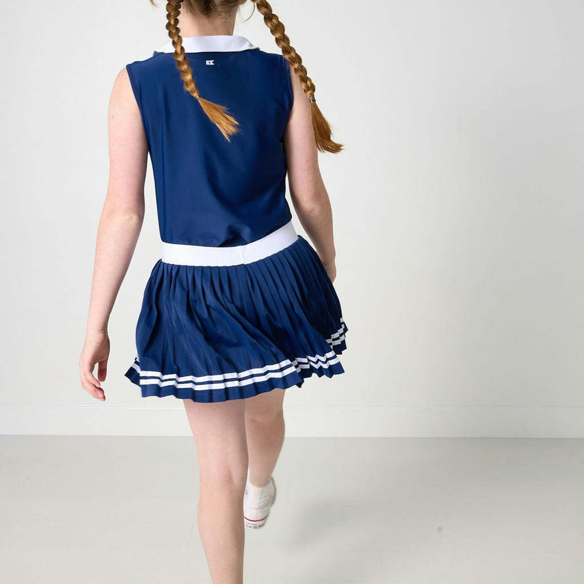 the girls league navy skort