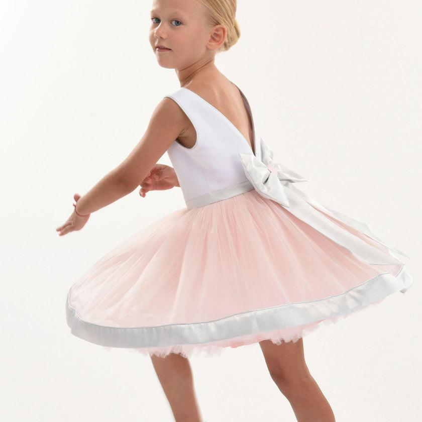 White Emory Bow Dress