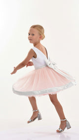 White Emory Bow Dress
