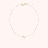 Initial Necklace, 14k Yellow Gold Filled