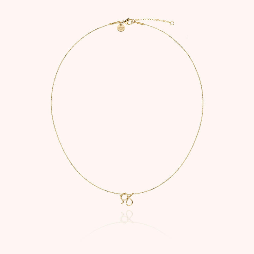 Initial Necklace, 14k Yellow Gold Filled