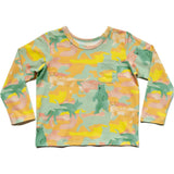 Billie Print Long Sleeve Pocket Tee