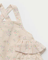 Edie Baby Romper - Painted Bouquet print