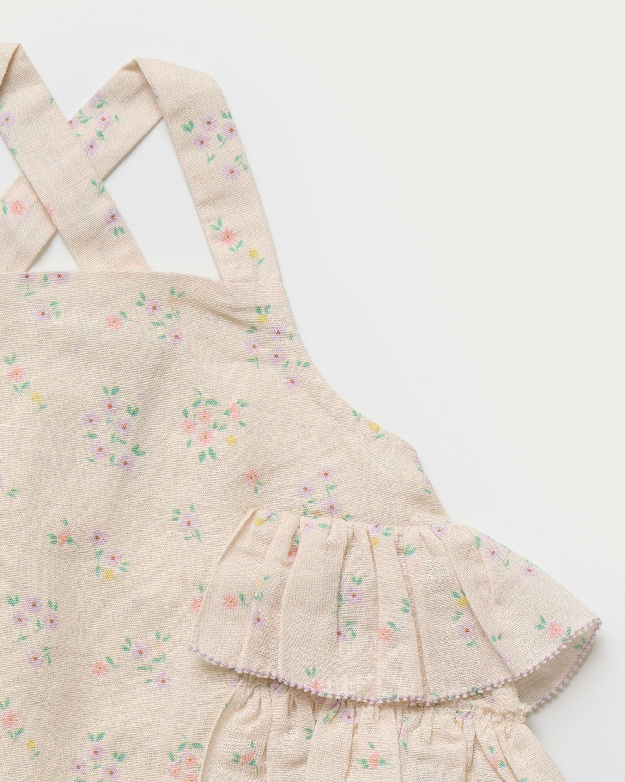 Edie Baby Romper - Painted Bouquet print