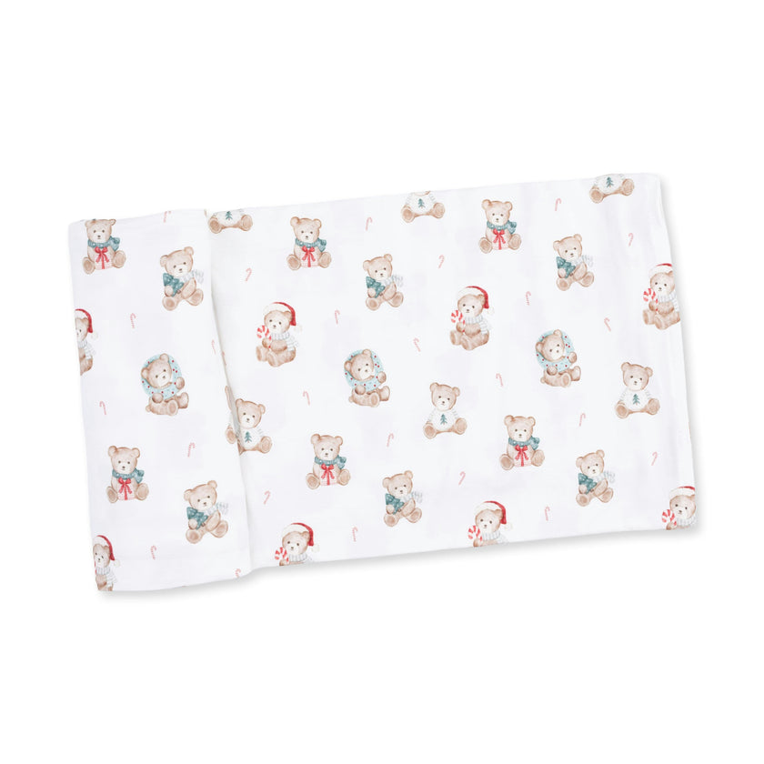 Christmas Teddy Bears Uni - Swaddle Blanket